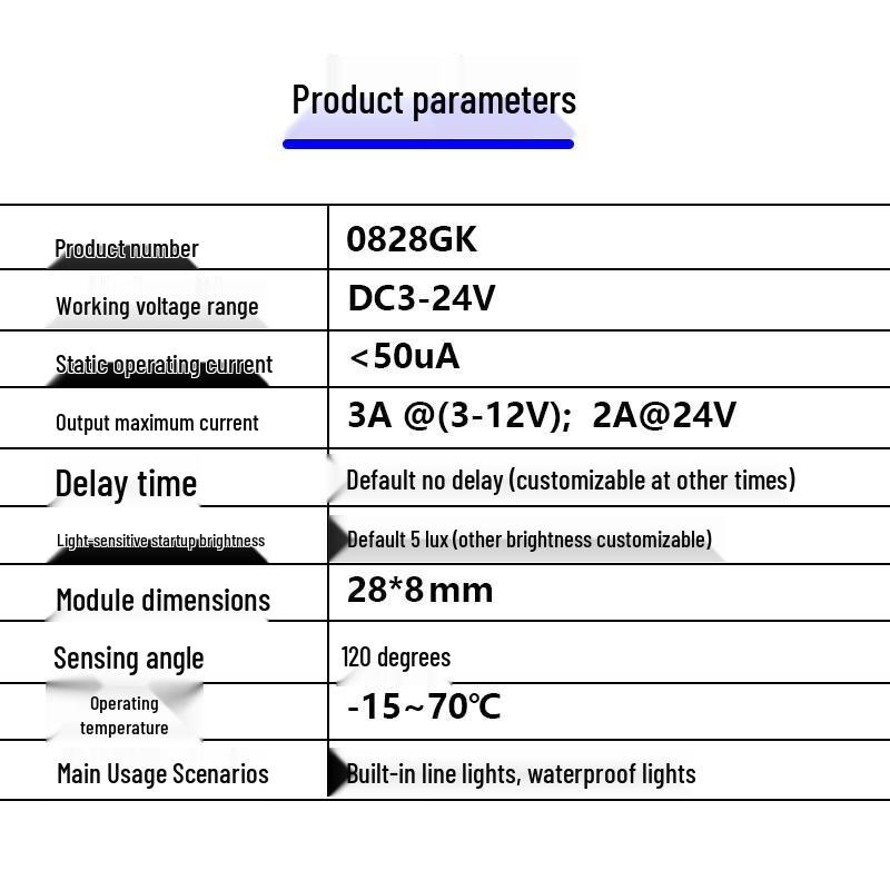 PANDENGWEIER 5V/12V Mini Intelligenter Lichtsensor Schalter