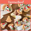 Miękka i Przytulna Pluszowa Lalka Pizza Breloczek Puszysta Dekoracja Serowa Do Torebek