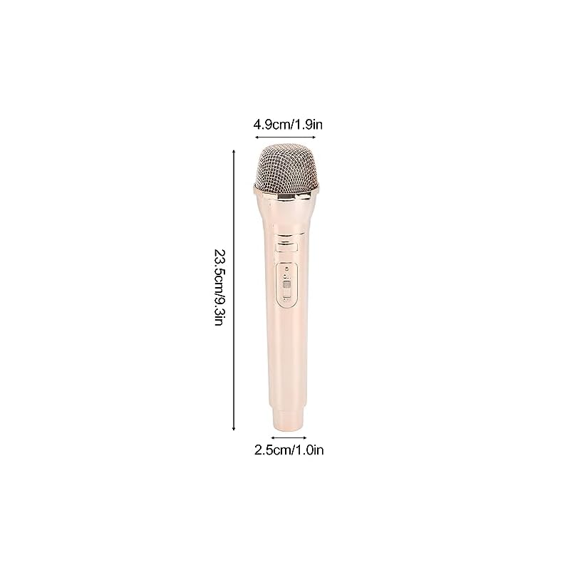 Kids' Fake Microphone Prop 1:1 Replica for Speech Practice, Karaoke, Party Supplies, and Mock Practice Microphone Model