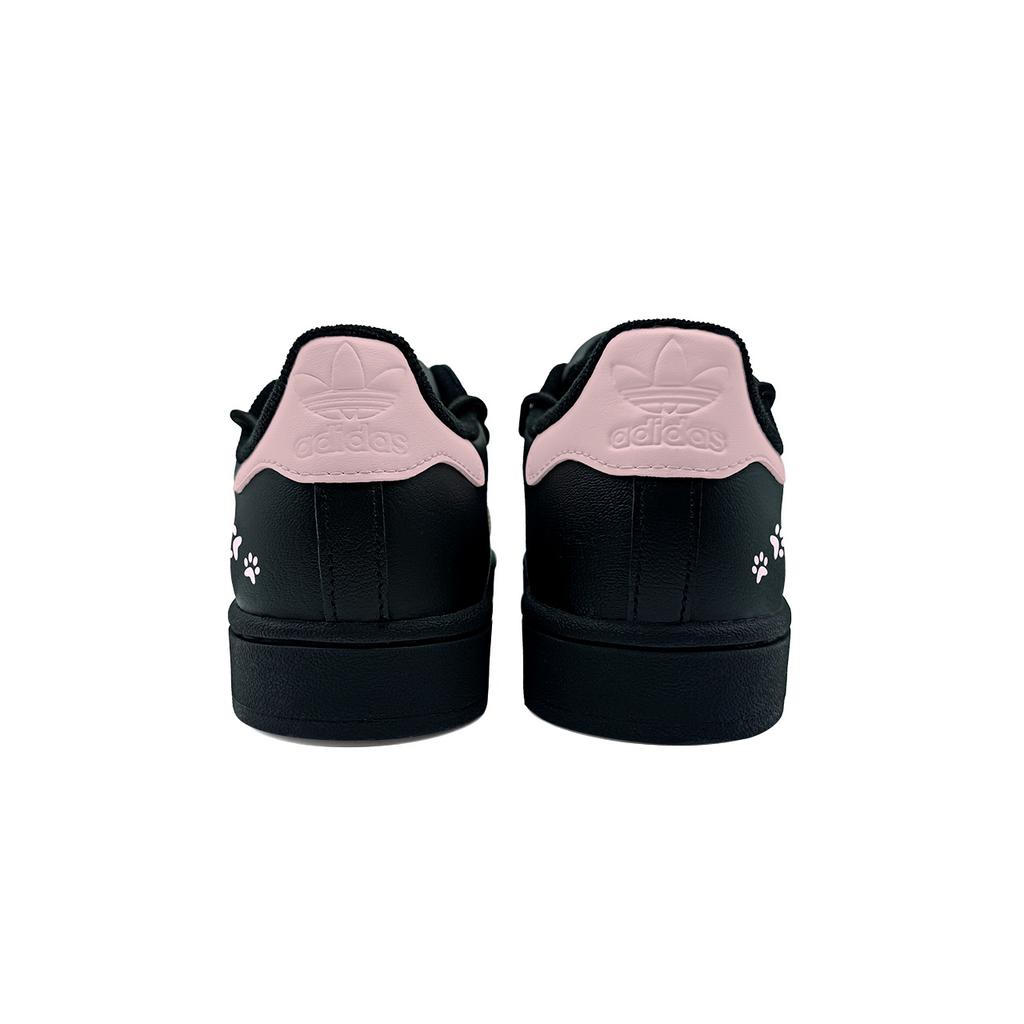 Adidas Originals Superstar 2 Abrasion Resistant Low top Skateboard Shoes Women's Black Pink JI0079( team927-)