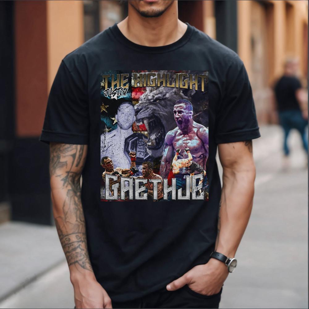 The Highlight Justin Gaethje MMA Mixed Martial Arts Bootleg Gift Unisex TShirt Unisex T-Shirt XL