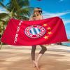 Munich FC Crest Printed Microfiber Beach Towel, Soft And Absorbent, Quick-Dry, Ideal for Summer Travel, Beach Essential, Swimming Pool