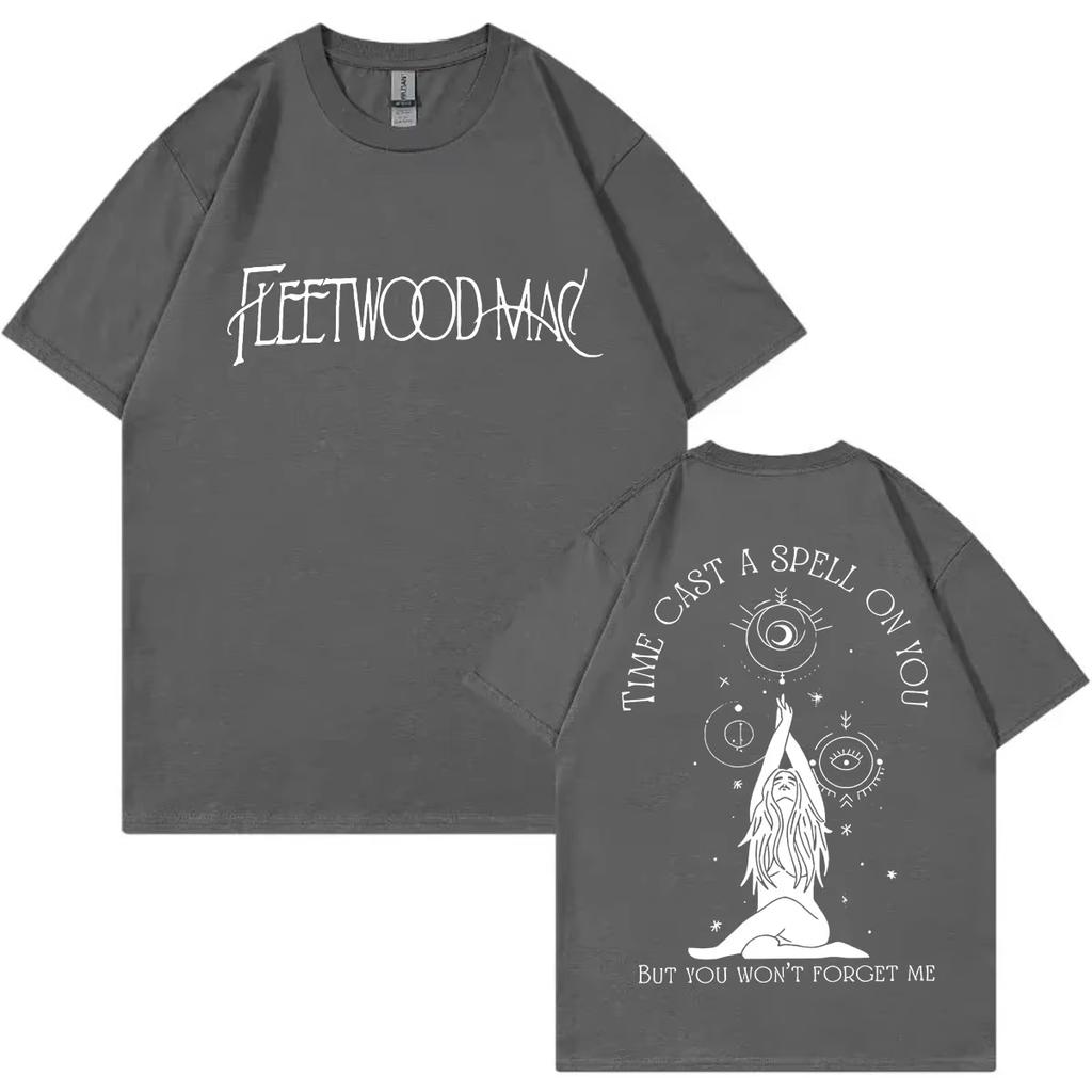 Fleetwood Mac Band Tour 2024 Double Sided Graphic T Shirts Fashion Trend Vintage Tshirts Unisex Women Rock Hip Hop Oversized Tees
