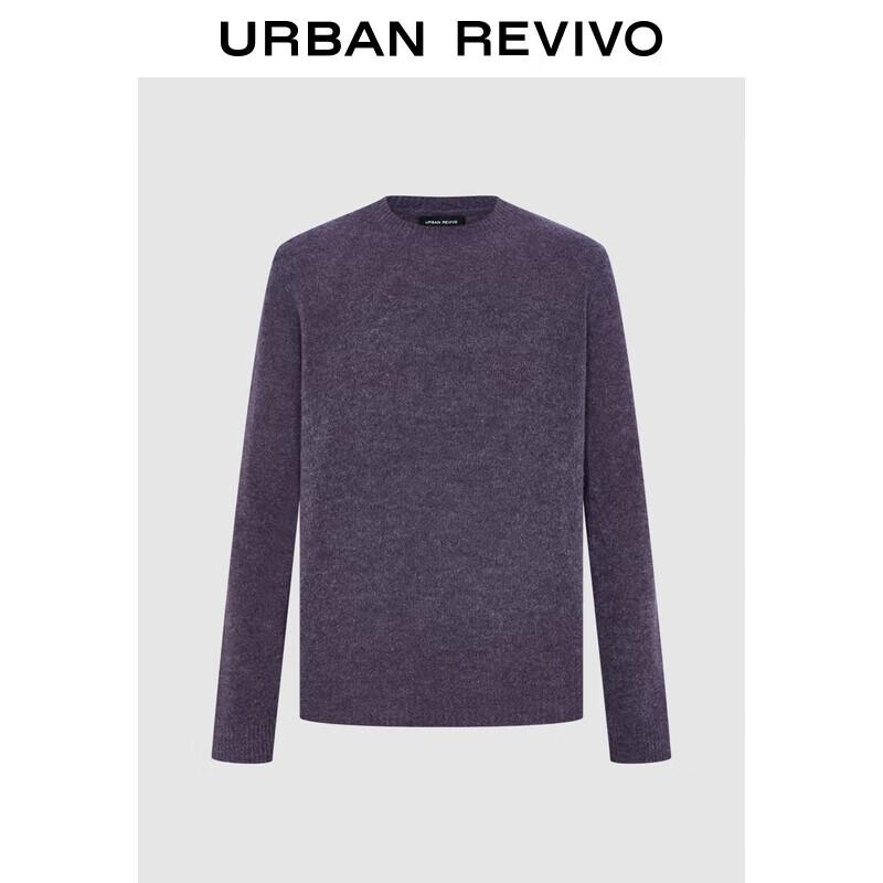 

UR Men s Basic Round Neck Long Sleeve Knit Sweater UMM940010 S