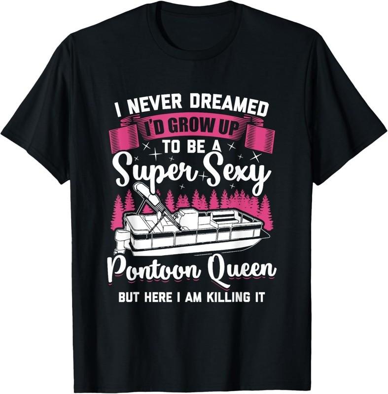 2025/Vintage Pontoon Captain Women Funny Pontoon Unisex T-Shirt Unisex T-Shirt XXXL