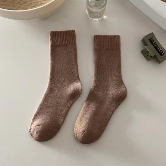 Thick Winter Knit Warm Socks for Women Fleece Lined Plush Floor Socks Thermal Ankle High Crew Boot Socks