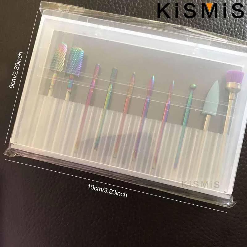 10-teiliges Set Wolframkarbid-Nagelfräser für Maniküre und Pediküre, professionelles Nagelstudio, Heimgebrauch, Nageldesign-Feilenmaschinen-Zubehör