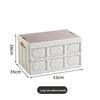 Portable Folding Picnic Basket with Wooden Top