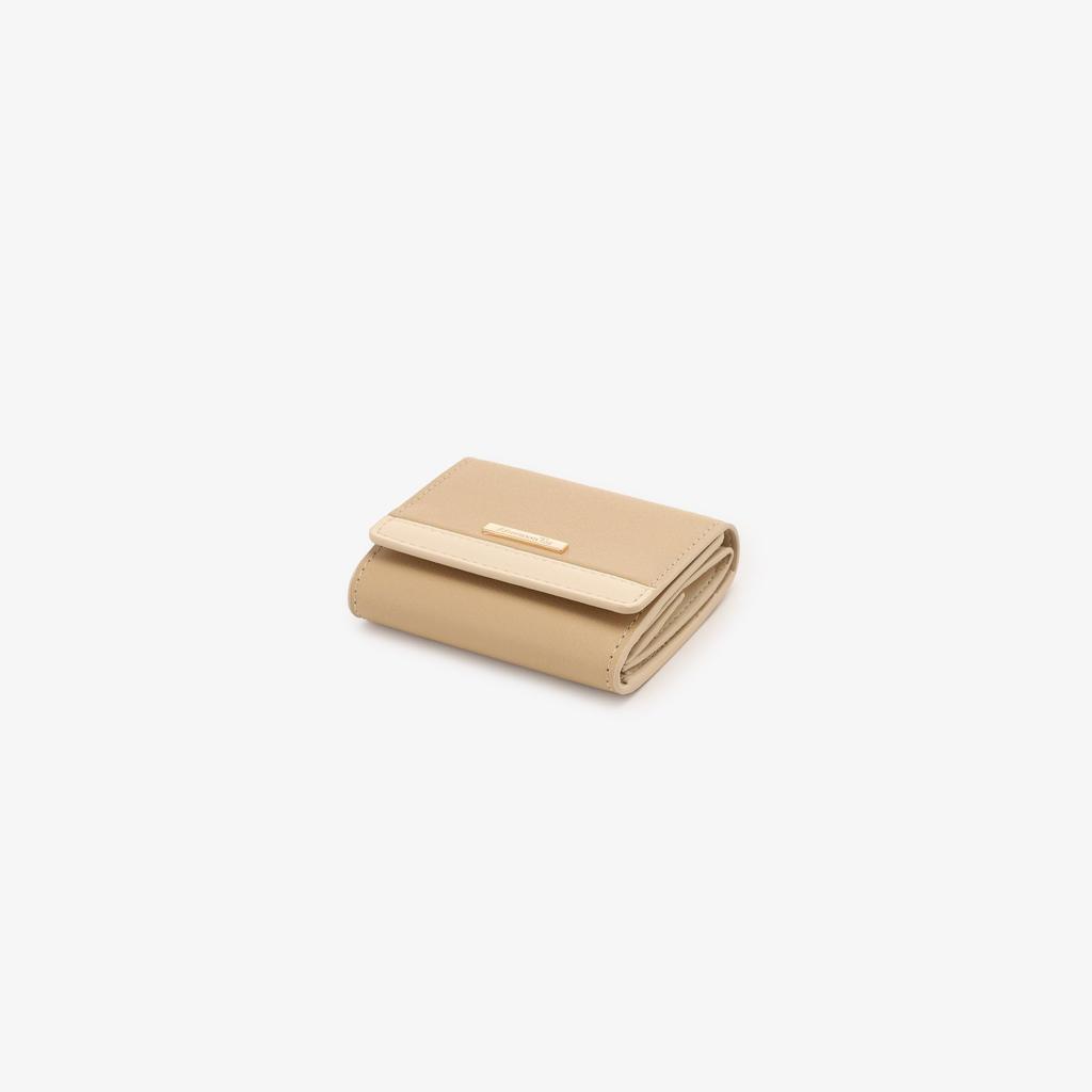 Afternoon Tea Living JL02 Simple Color Scheme Mini Beige Wallet, Wallet,