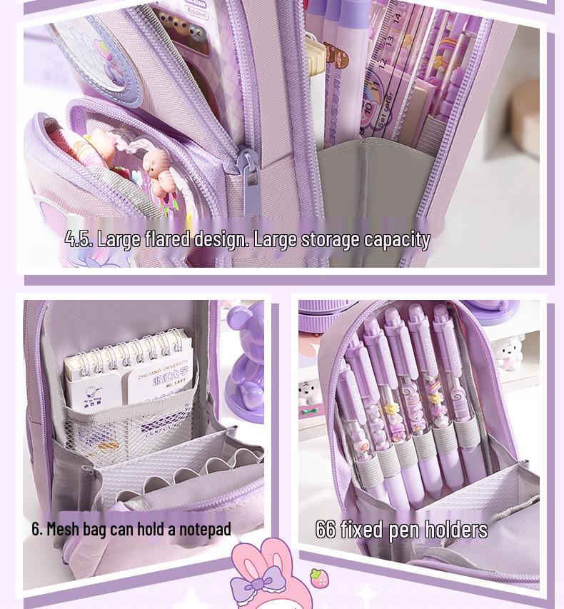 High Capacity Multifunctional Student Bag: Handbag, Bookbag, & Pencil Case in Trendy Ins Style