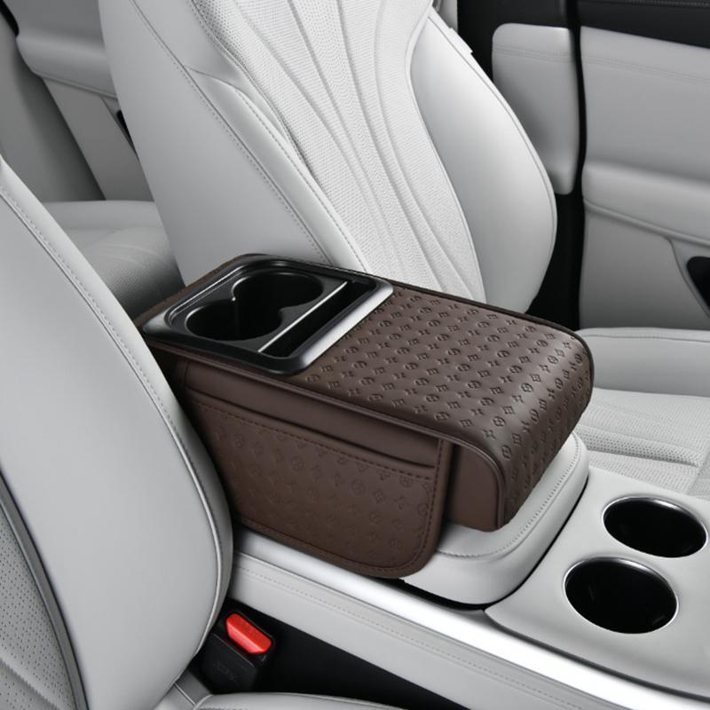 

Автомобільний підлокітник Бокс Підлокітник Подушка з підставкою для чашки/пляшки та тримачем для телефону Кишеня для зберігання Бавовняна подушка для підтримки ліктя Вантажні автомобілі