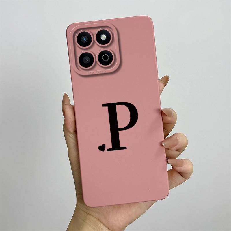 Funda for Honor 200 Smart Case Camera Lens Protection Cute Letters Silicone Shockproof Phone Cover for Honor 200 Smart 5G Capa