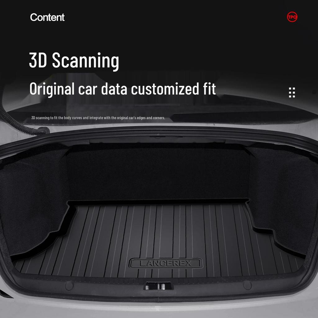 Mitsubishi Lancer EX TPE Waterproof Trunk Mat - Interior Modification Accessory