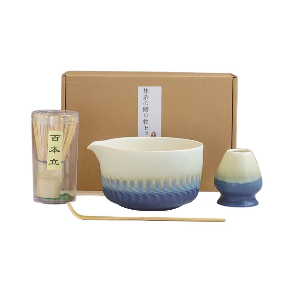 4PCS Food Grade Matcha Whisk Reusable Japanese Chasen New Japanese Matcha Tea Set