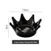 Creative Crown Jewelry Storage Dish: Small Desktop Ornament & Photography Prop