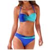 Ensemble de bikini imprimé pour femme Maillot de bain épissé Maillots de bain deux pièces pour femmes Vêtements de plage