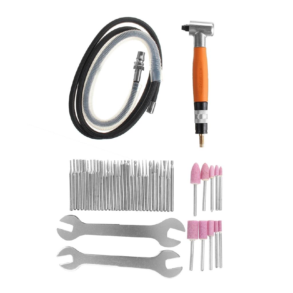 1/4 28UNF 90° Mini Air Angle Die Grinder 3mm Gas Micro Engraving Pneumatic Polishing Rotary Tools for Wood Car Mold