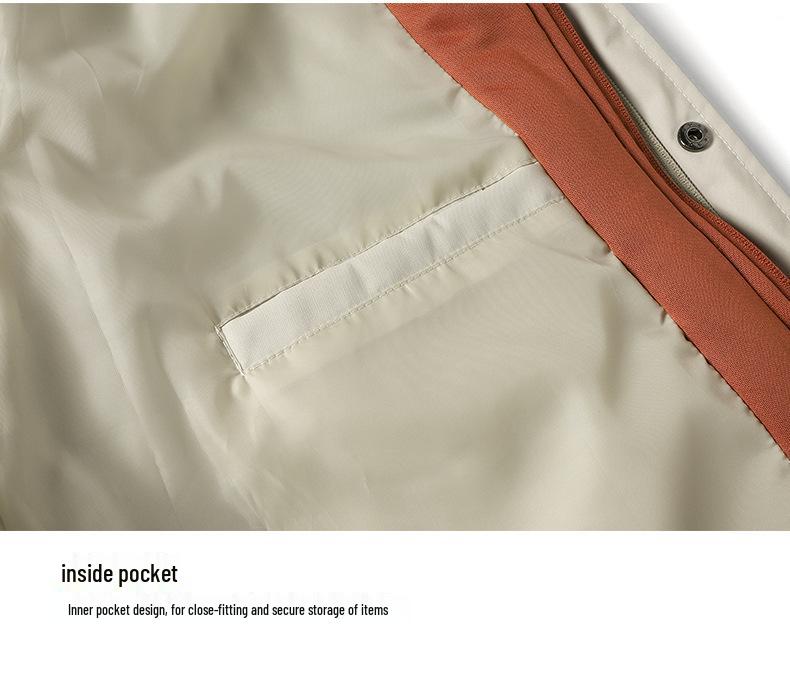 Men's Trendy Winter Cotton Jacket: Loose Fit, Hooded, Fake Two-Piece Design, Thickened for Warmth