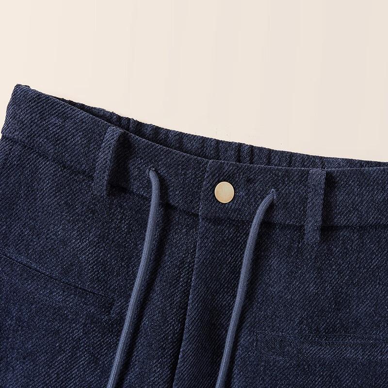 SheChi Women's High-Waist Corduroy Wide-Leg Casual Pants