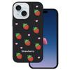 Strawberry Case For Iphone 13 / 14 / 15 6.1" Black