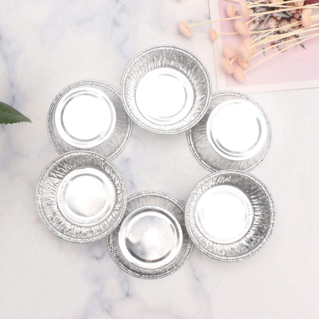 ABBY-300 Pcs Aluminum Foil Cupcake Cups Ramekin Muffin Baking Cups, Disposable Muffin Liners, Ramekin Holders Cups