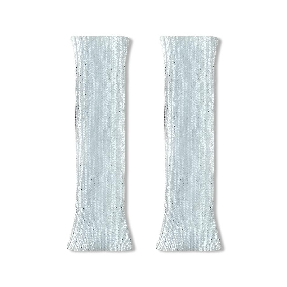 Knitted Sock Snow Boots for Women In Spring and Autumn, Grey Leg Warmers for The Calves, and Warm Pile Socks for Autumn and Winter