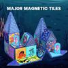 Ocean World Magnetic Tiles Set - Colorful STEM Educational Toy