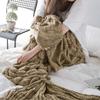 Mermaid Tail Blanket Knitted Scale Texture Elastic Thick Keep Warm Sleeping Bag