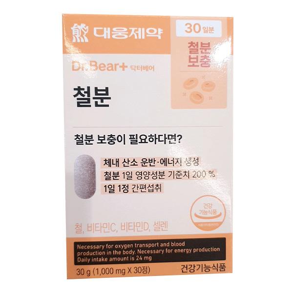 

Daewoong Dr. Bear Iron 1000mg x 30 Tablets One thing