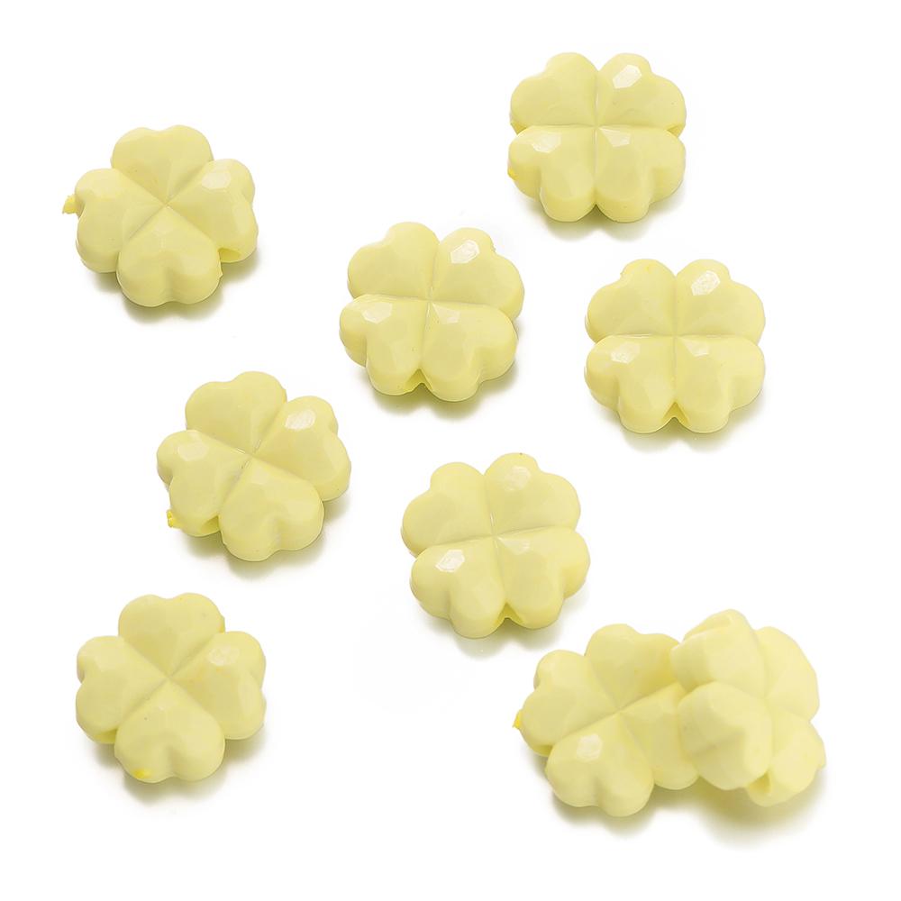 20pcs/Lots Acrylic Colored Bead DIY Bracelets Necklaces Flower Shape Spacer Loose Beads for Jewelry Making DIY Earring Supplies