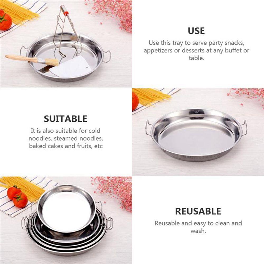 Tray Cold Noodle Making Storage Pan Kitchen Serving Tray Dishes Steaming Plates Cold Noodle Plates