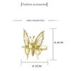 Luxury Butterfly Hair Clip Girl Side Top Clip Nostalgic Three-dimensional Metal Temperament Fairy Lovely Styling Tools Headwear