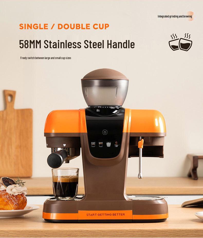 Italian Fully Automatic Coffee Machine with 19-Bar Pressure, Smart Operation, Cold/Hot Milk Frother for Home.