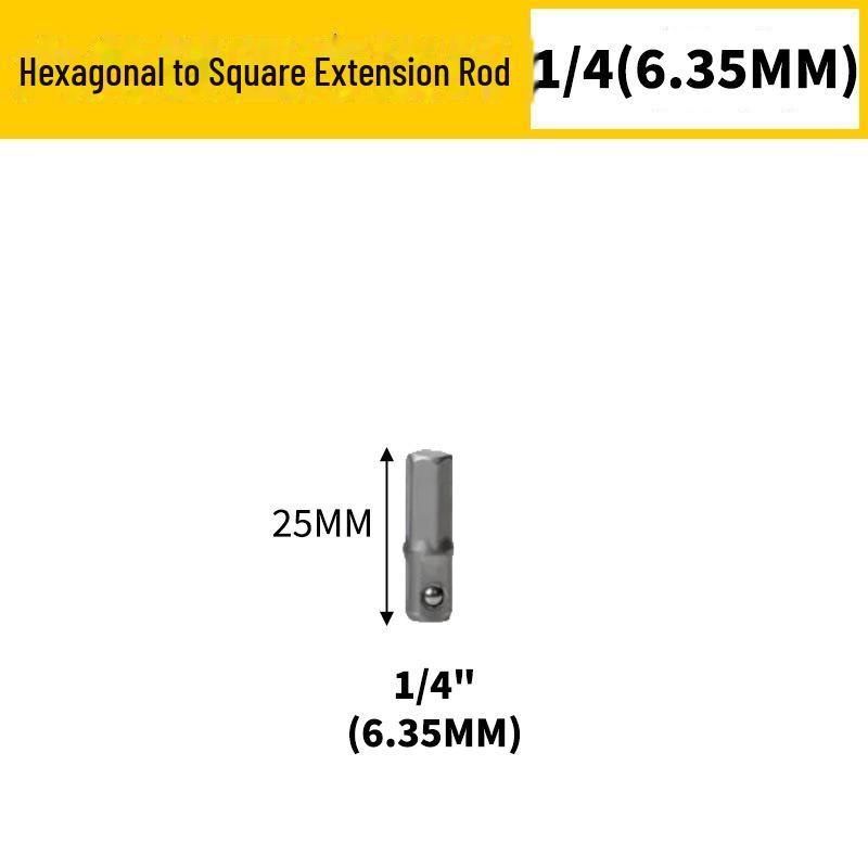 Hexagonal To Square Head Drill Adapter Rod Set - Large, Medium, Small Fly Conversion