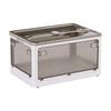 VECELO Storage Storage with Accessible from All with Large Costume 1 Piece X 29cm X White Box, Case, Foldable, Lid, Stackable, Directions, Casters,