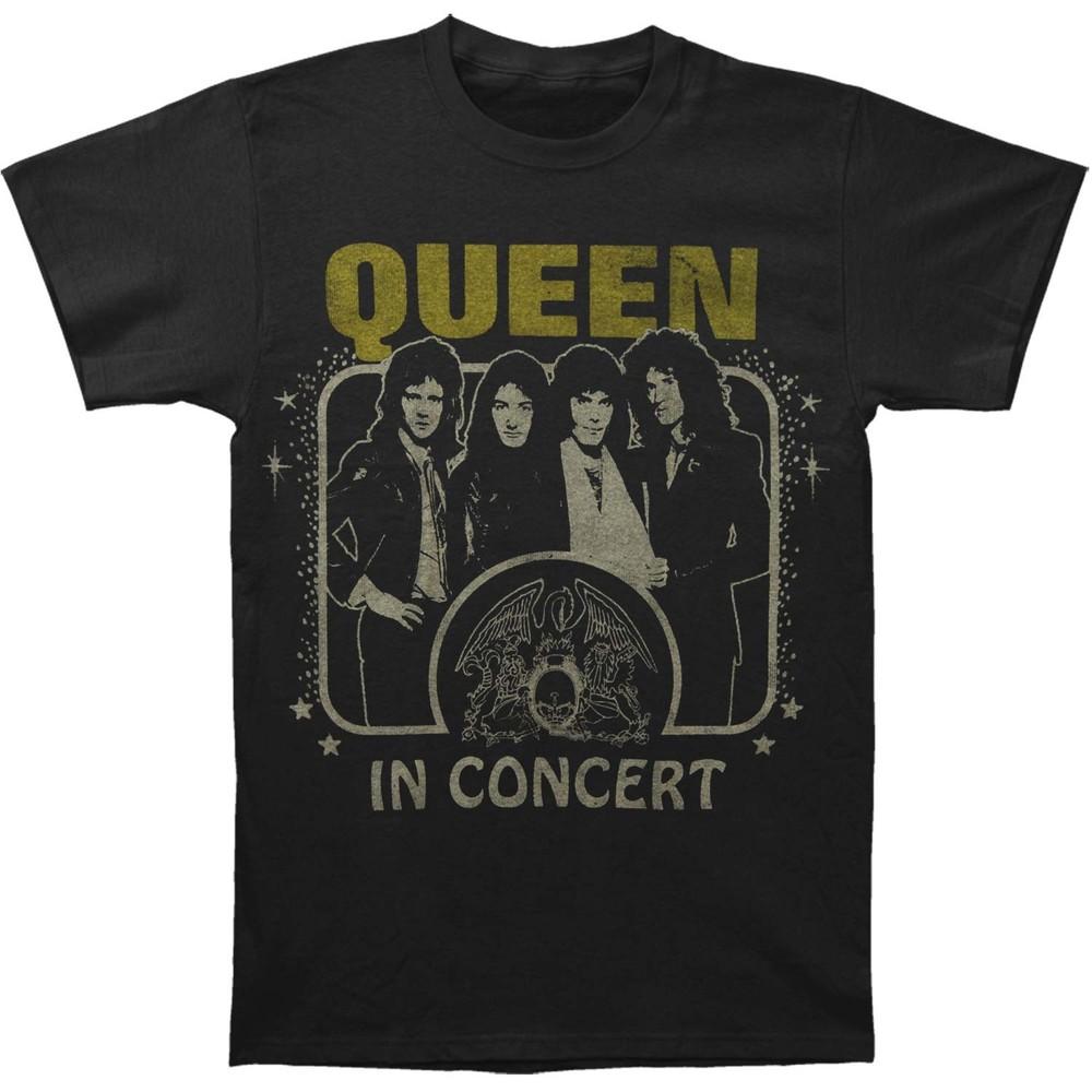 Queen In Concert Slim Fit T-shirt XX-Large Black Unisex T-Shirt XXL