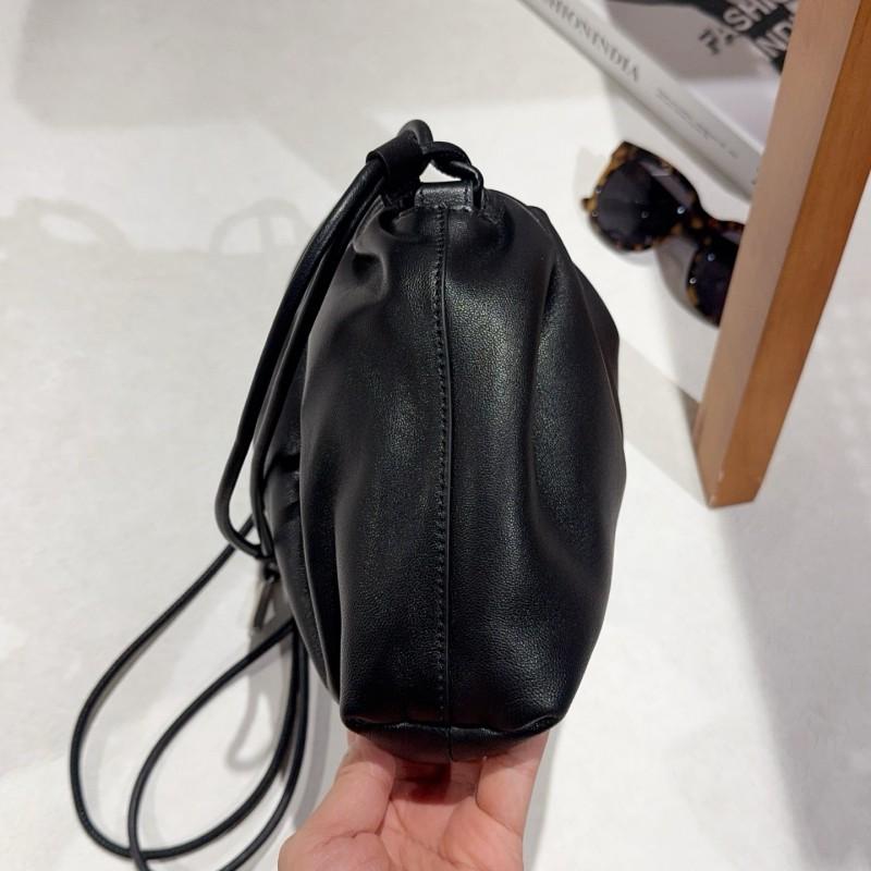 Niche Genuine Leather Lucky Bag Soft Fashionable Minimalist Women's Crossbody Cloud Single Shoulder Imported Sheepskin Inside Outside