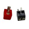2/6 Stück Schraubklemmenblock-Steckverbinder 2-polig Din Hi-Fi-Lautsprecher-Stecker Steckverbinder Rot Schwarz Elektrogeräte-Stecker Steckverbinder