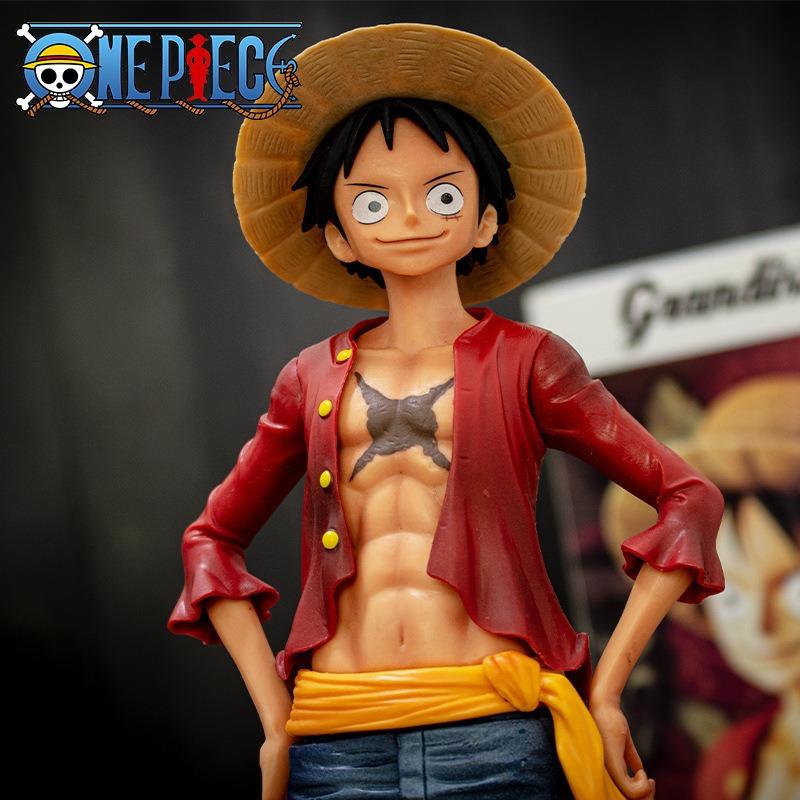 Hot Toys Sign Jointly One Piece Anime Figure Confident Smiley Luffy Three Form Facechanging Doll Actionfigurinemodeltoyskits