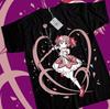 T-shirt Madoka Kaname Magical Girl Madoka Magica Kawaii Koszulka Wszystkie Rozmiary Czarny