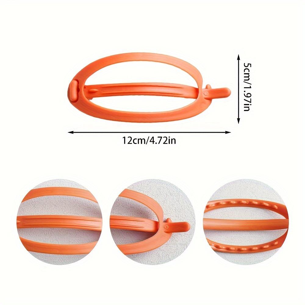 Elegant Solid Color Twist Hair Clip Simple, Versatile Oval Design with Hollow Detail for Women, One piece, Hair Clip
