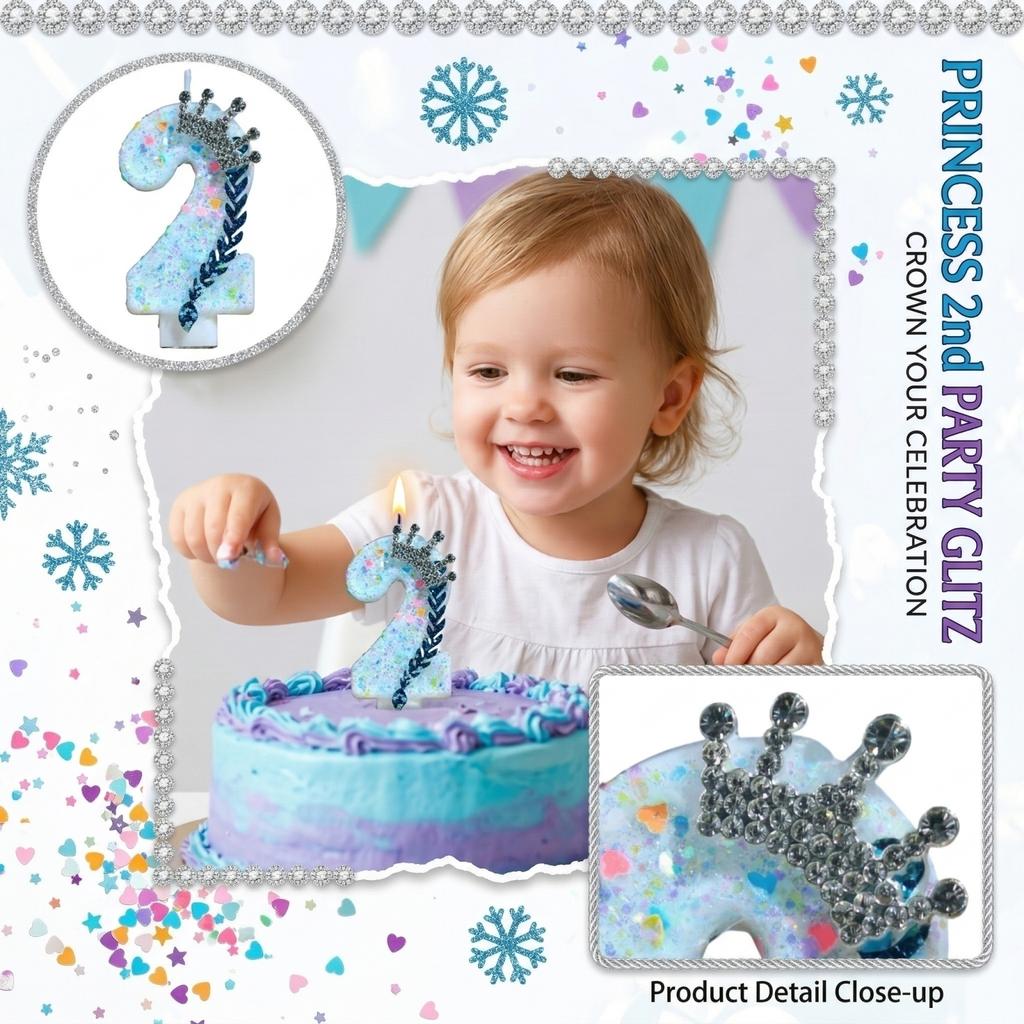 Fashion Cartoon Creative Birthday Candles Party Digital Candles