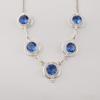 Tanzanite Gemstone 925 Sterling Silver Handmade Necklace, Women Jewelry, Statement Tanzanite Necklace RN-2-16