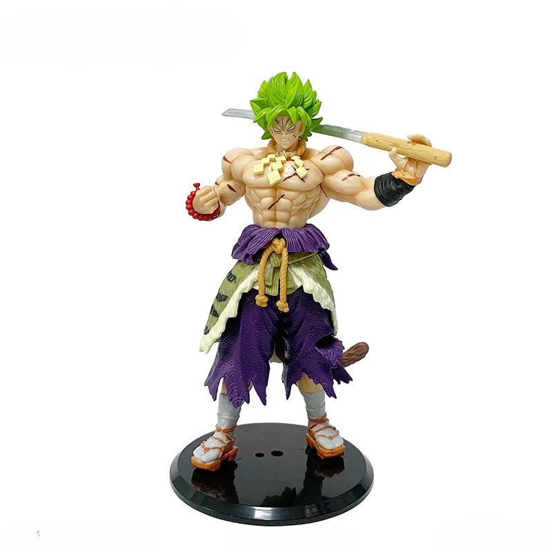 Dragon Ball ZLK Samurai Son Goku Broly Super Saiyan PVC Action Figures Anime PVC Model Toys Collection Doll Desk Ornaments Gift
