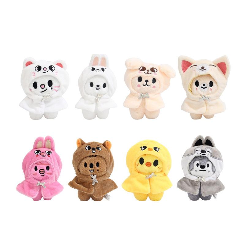 Em Estoque Novo Stray Kids Boneco de Pelúcia Chaveiros Figura Pingente Chaveiro Amuleto Porta-Chaves Decoração de Bolsa