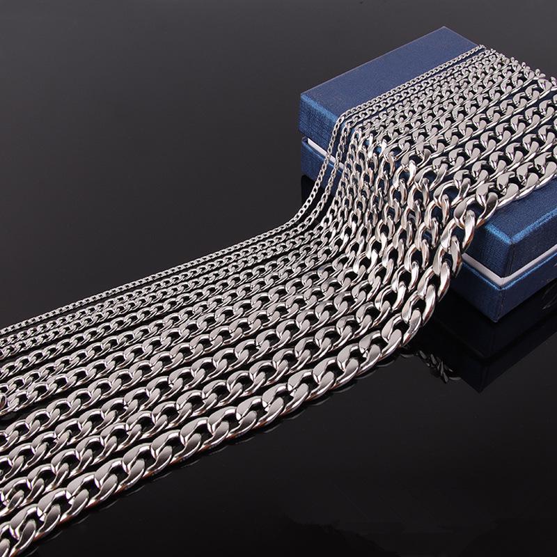 NK Stainless Steel Men's & Women's Cuban Necklace - 304 Titanium Steel Hip-Hop Jewelry Accessories