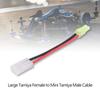Tamiya Adaptérový kabel 16AWG 13cm | Velký samice na Mini samec | Silikonová izolace | Kompaktní a lehký | 9g