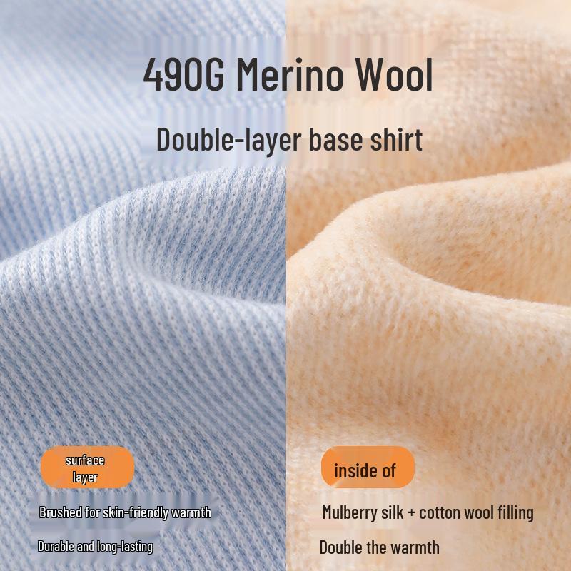 Boys' and Girls' Long-Sleeve Warm Base Layer T-Shirt for Autumn and Winter - Available for Middle and Big Kids.