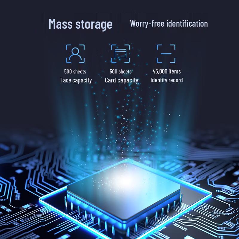 Realand Dynamic Facial Recognition Time Attendance & Access Control System CN plug (adapter included)