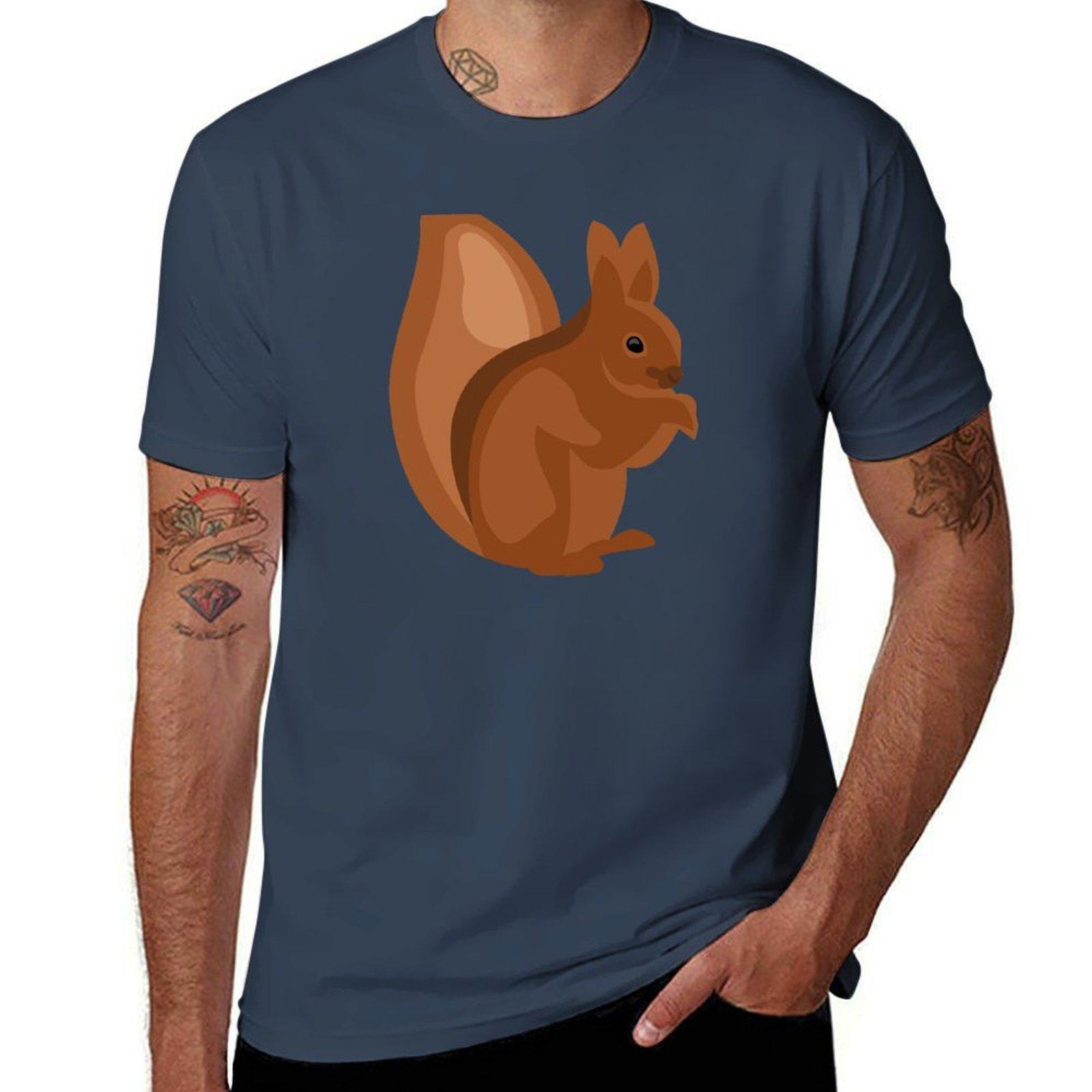 Squirrel Tshirt Thanksgiving Casual Tee S